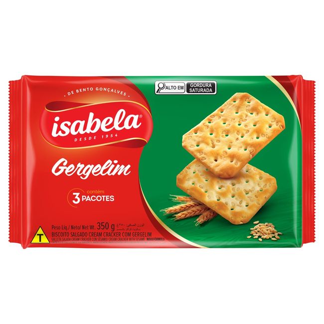 BISCOITO ISABELA CREAM CRACKER 350GR