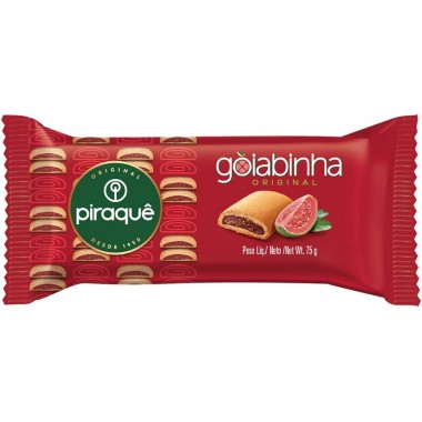 BISCOITO PIRAQUE ROLADINHO DE GOIABA 75G