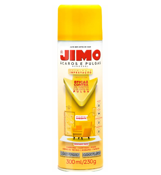INSETICIDA JIMO ACAROS PULGAS AERO 300ML