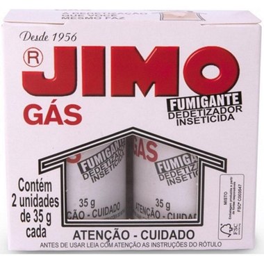 INSETICIDA JIMO GAS FUMIGANTE 2UN 35GR