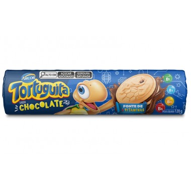 BISCOITO TORTUGUITA CHOCOLATE 120GR