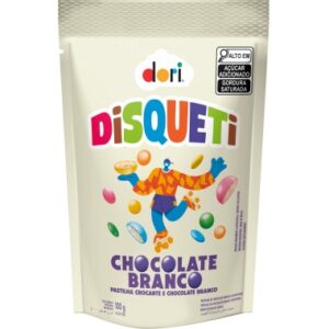 BALA DORI DISQUETI CHOCO BRANCO 100GR