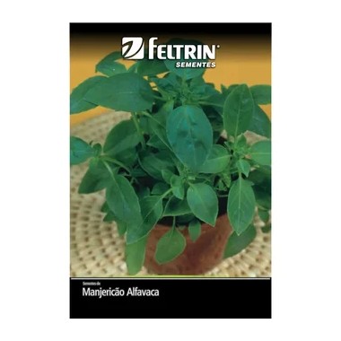 SEMENTE FELTRIN MANJERICAO ALFAV VERD