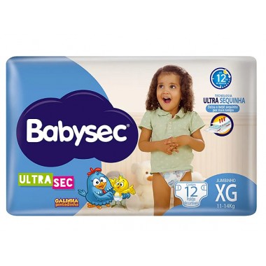 FRALDA BABYSEC ULTRA JUMBINHO XG 12un