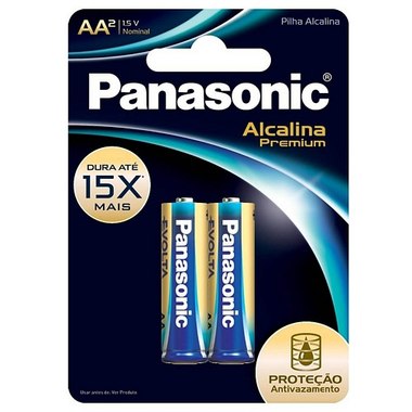 PILHA PANASONIC PEQUENA PREMMIUM AA 2UN