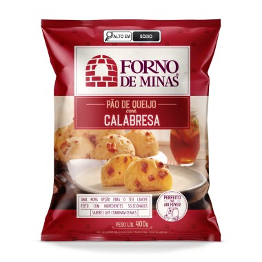 PAO DE QUEIJO FORNO MINAS CALAB CONG400G