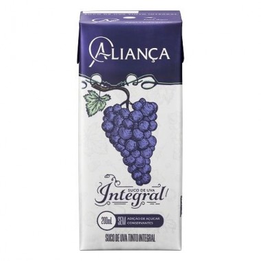 SUCO ALIANCA DE UVA INTEGRAL 200ML