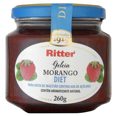 GELEIA RITTER MORANGO DIET 260GR