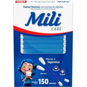 HASTES FLEXIVEIS COTONETE MILI PT C150UN
