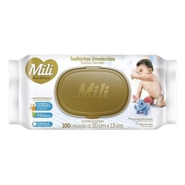 TOALHA UMED MILI LOVE & CARE C/100UN