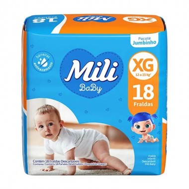 FRALDA MILI JUMBINHO XG 18UN