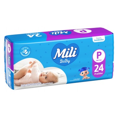 FRALDA MILI JUMBINHO P 24UN