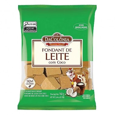 RAPADURA DACOLONIA LEITE C/COCO 160GR