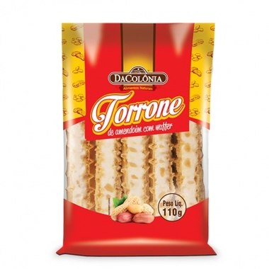 TORRONE DACOLONIA AMENDOIM C/WAFFER 150G