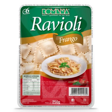 MASSA ROMENA RAVIOLI FRANGO 250GR