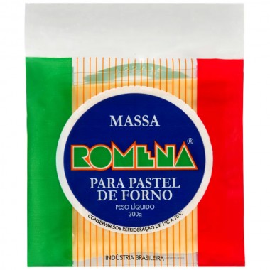 MASSA ROMENA PASTEL FORNO 300GR