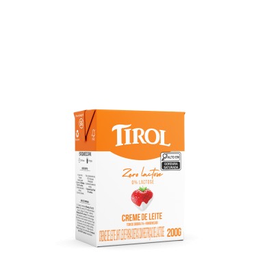 CREME DE LEITE TIROL ZERO LACTOSE TP 200