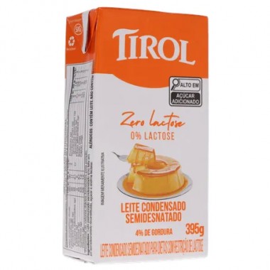 LEITE CONDENSADO TIROL ZERO LACTOSE 395G
