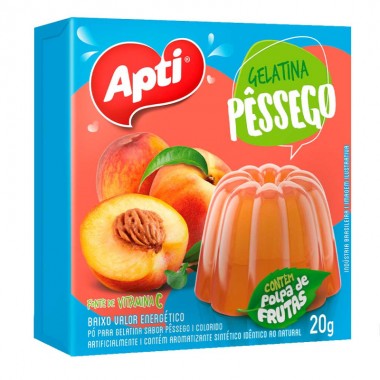 GELATINA APTI PESSEGO 20GR