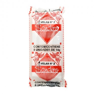VELA SANDERO N.2 BRANCA C/8UN 14G