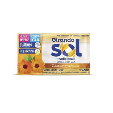 SABAO BARRA GIRANDO SOL REFINADO 400GR