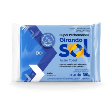 SABAO BARRA GIRANDO SOL AZUL 180G