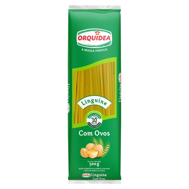 MASSA ORQUIDEA C OVOS LINGUINI 500GR