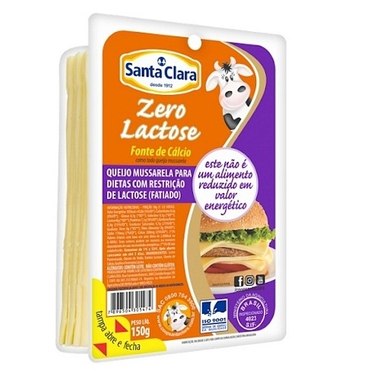 QUEIJO MUSSARELA SANTA CLARA ZER LAC 150