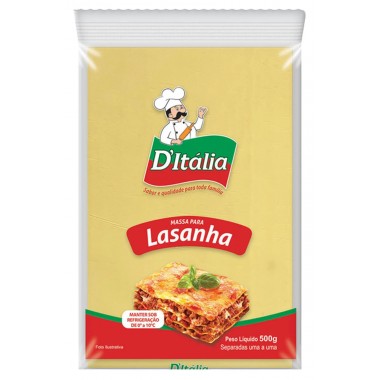 MASSA D ITALIA LASANHA 500GR