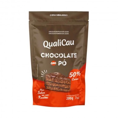 CHOCOLATE PO QUALICAU 50PC CACAU 200G