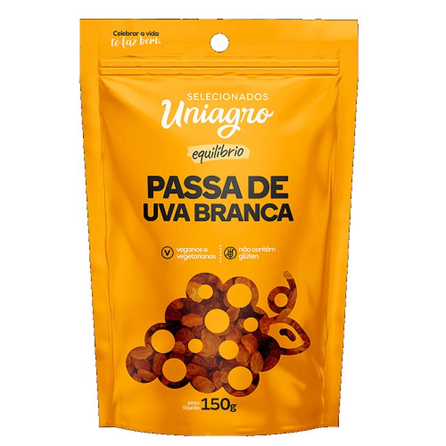 PASSAS UVA BRANCA UNIAGRO SHT 150GR