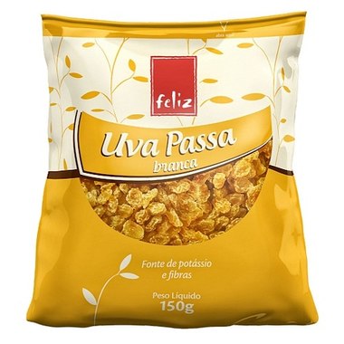 PASSAS UVA BRANCA SSEM FELIZ 100GR