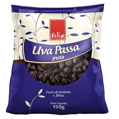 PASSAS UVA PRETA SSEM FELIZ 100GR