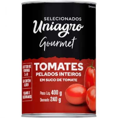 TOMATE PELADO INTEIRO UNIAGRO 240GR
