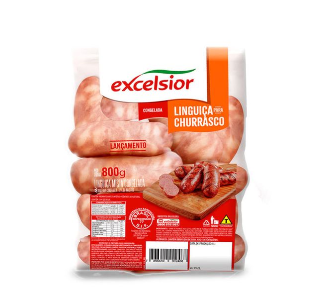 LINGUICA EXCELSIOR MISTA CONGELADA 800GR