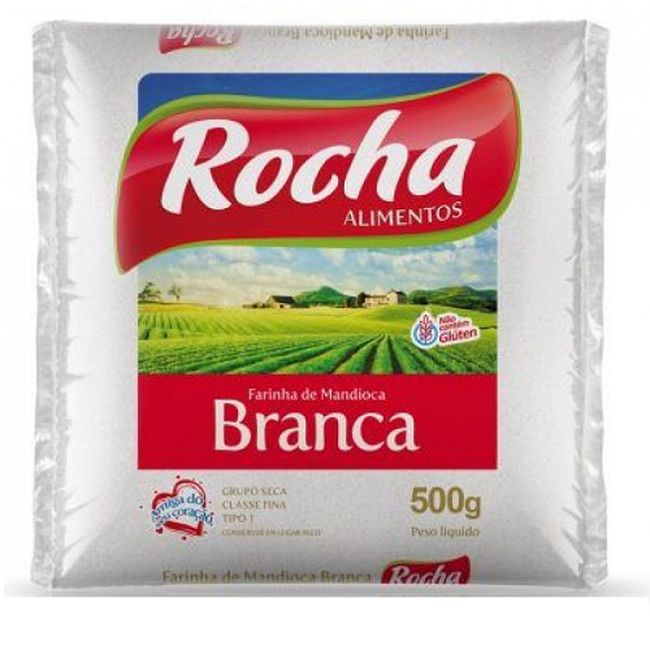 FARINHA MANDIOCA ROCHA BRANCA 500GR