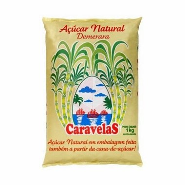ACUCAR DEMERARA CARAVELAS NATURAL 1KG