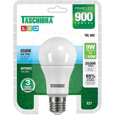 LAMPADA ECON TASCHIBRA LED 9W 6500K UN