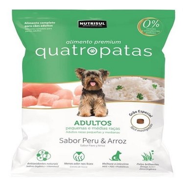 RACAO QUATRO PATAS CAES ADLT PQ MIN 1KG