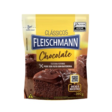 MISTURA BOLO FLEISCHMANN CHOCOLATE 390GR