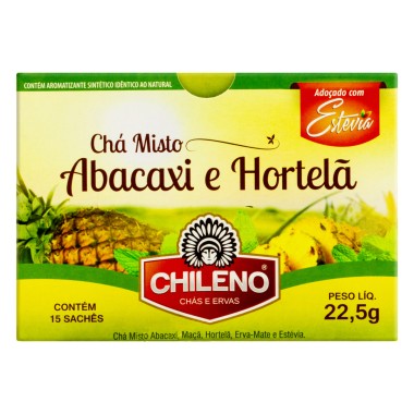 CHA CHILENO ABACAXI E HORT C STEVIA22,5G