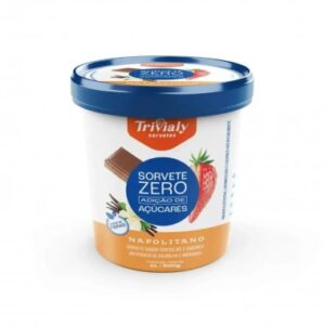 SORVETE TRIVIALY NAPOLITANO ZERO ACUC 1L