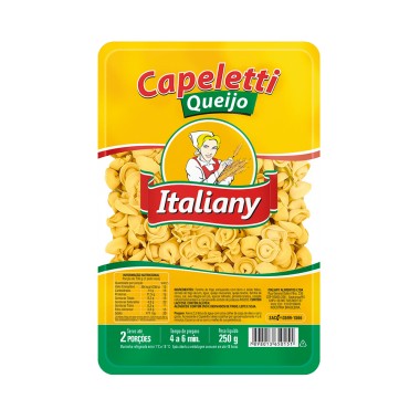 MASSA ITALIANY CAPELETTI QUEIJO 250GR