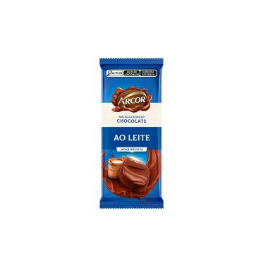 CHOCOLATE ARCOR AO LEITE 80GR