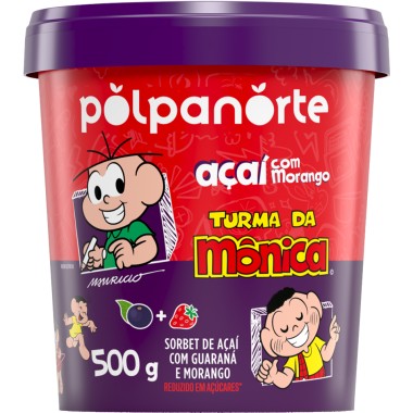 ACAI POLPANORTE TUR MON MORANGO 500G
