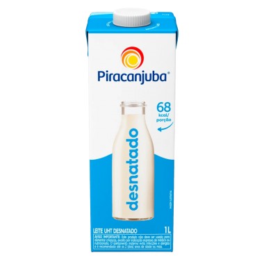 LEITE LV PIRACANJUBA DESNATADO 1L
