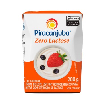 CREME DE LEITE PIRACANJUBA ZLACTOSE 200G