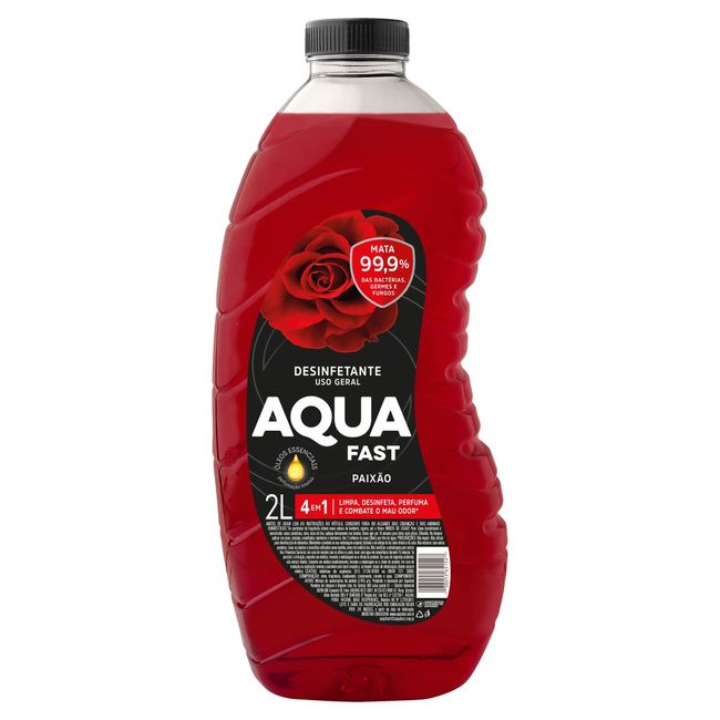 DESINFETANTE AQUAFAST PAIXAO VERMELHO2LT