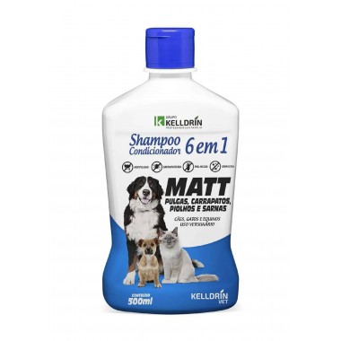 SHAMPOO E CONDIC 6X1 MATT PULGAS 500ML