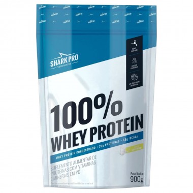 WHEY SHARK 100PC LEITE REFIL 900G